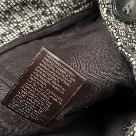 Classy Beulah Women's Bermuda Black & White Thick Cozy Tweed Fringe Shorts Small - Picture 6 of 8